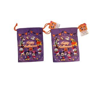 NWT Halloween Draw String Bag Mickey Mouse Disney Bag
